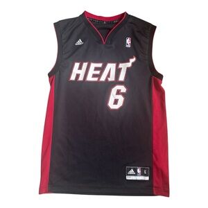 Miami Heat Lebron James #6 2010-11 Adidas Home Swingman Jersey Size: S